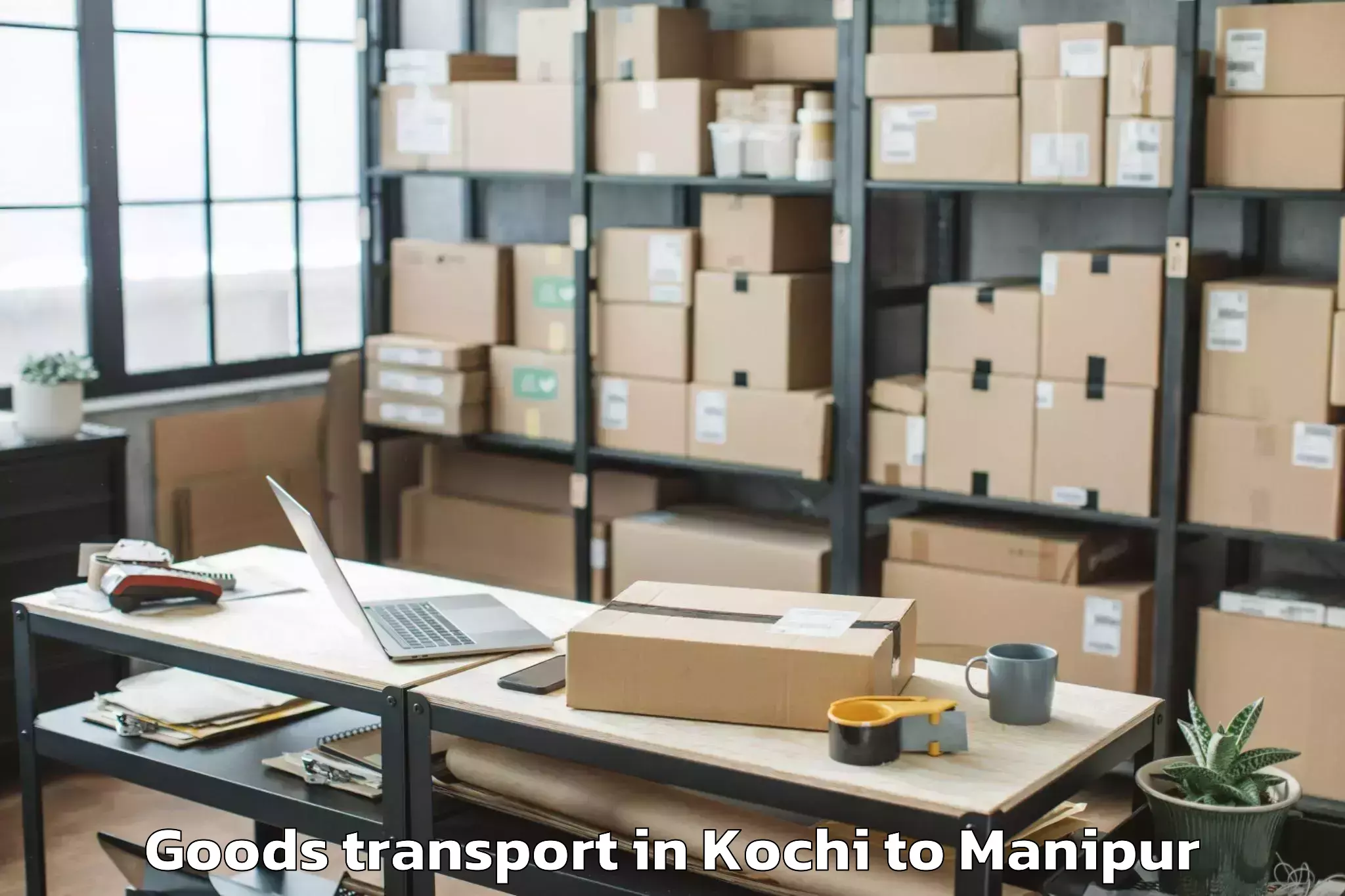 Kochi to Saitu Gamphazol Goods Transport Booking